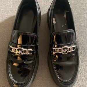 Michael Kors Black Leather Loafers